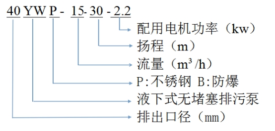 排污泵型号含义